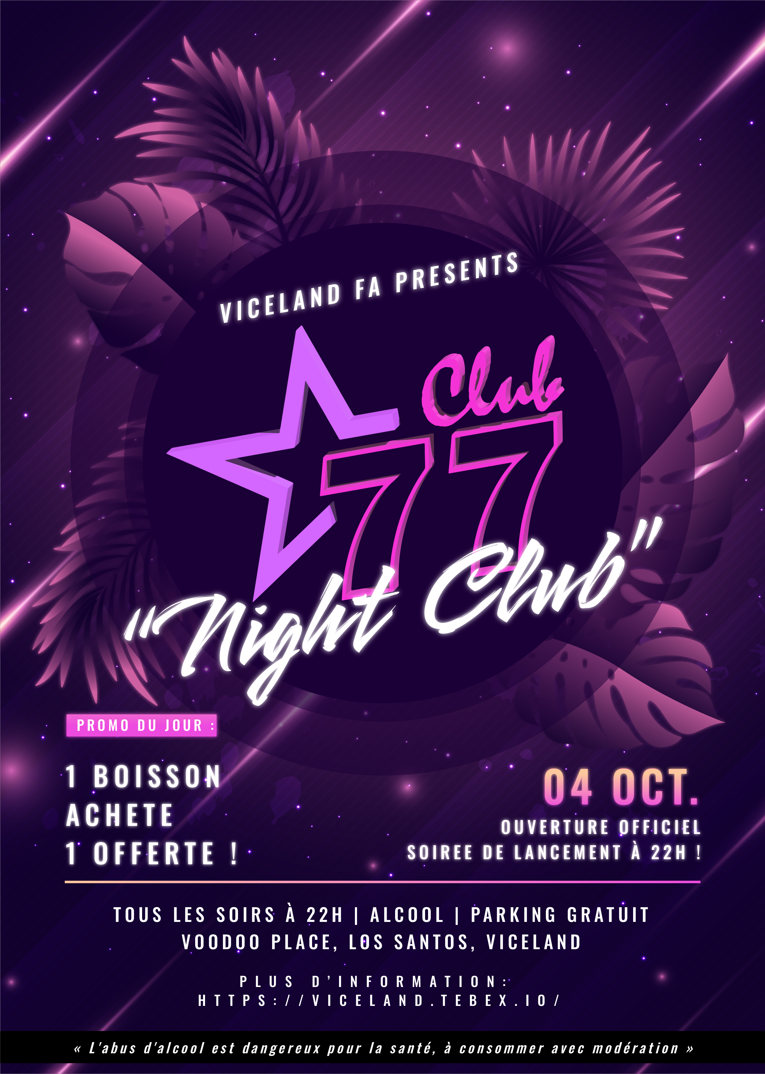 Affiche Club 77