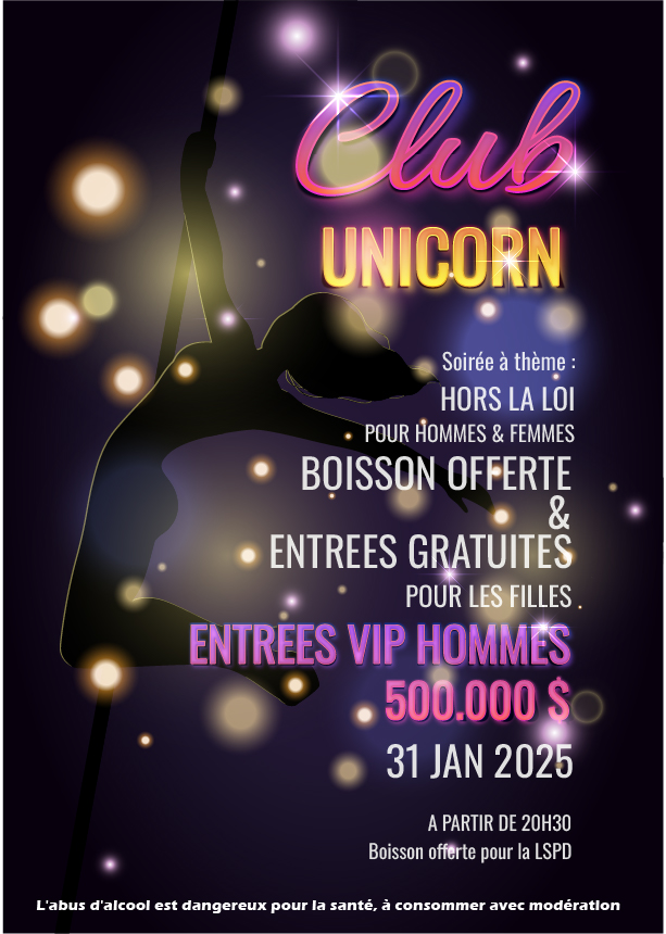 Affiche ClubUnicorn